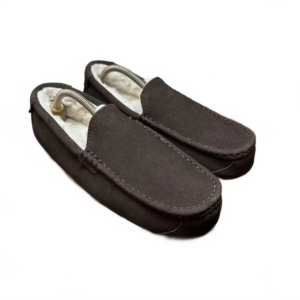 Koolaburra by UGG Tipton Fur Lined Slippers - Chocolate Brown